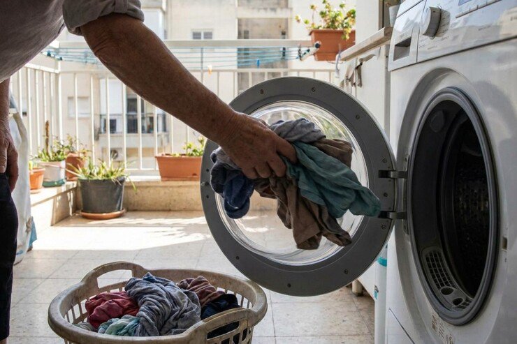 הכנסת כמות נכונה של כביסה סחוטה למייבש הכביסה