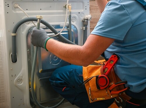 התקנת מכונת כביסה