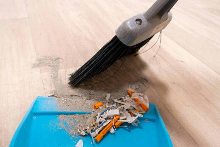 ניקיון לאחר שיפוץ