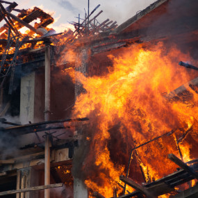 ניקיון בית לאחר שריפה